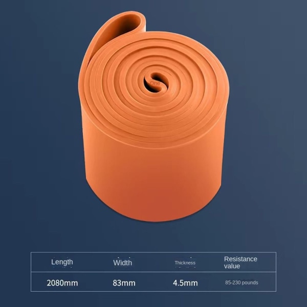 Motståndsband Fitness Spännbälte ORANGE ORANGE