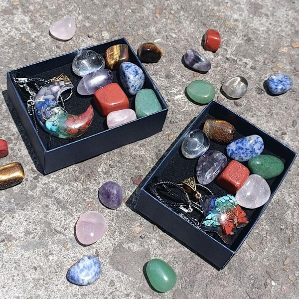 Naturlig krystall 7 Chakra Stone 2 2 2
