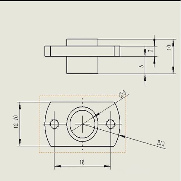 4-Pack 3D-skriver Z-akse trapes