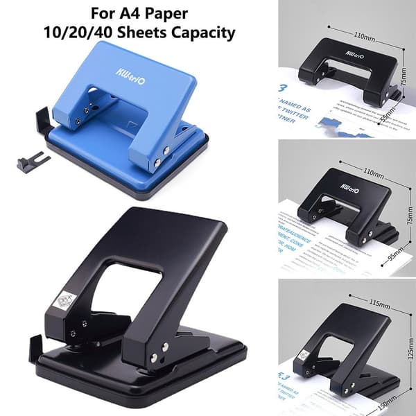Papirhuller til løsblade SORT 40 ARK 40 ARK Black 40 Sheets-40 Sheets