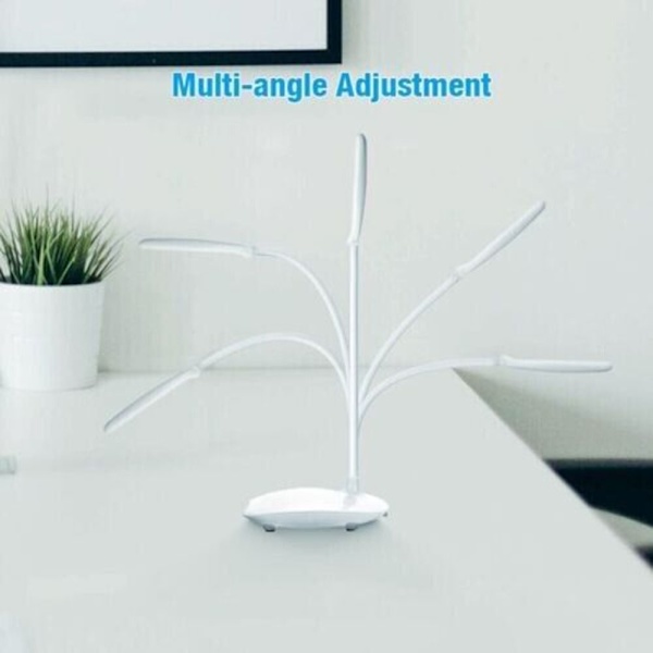 LED skrivbordslampa Läslampa VIT White