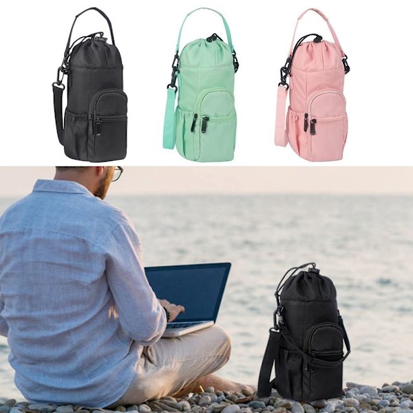 Vandflaske Sling Bag Crossbody Vandflaske Taske SORT Black