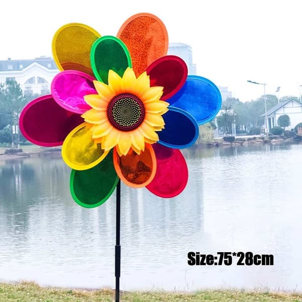 Fargerike solsikkevindmøller Layout Pinwheels Leker 9 9 9