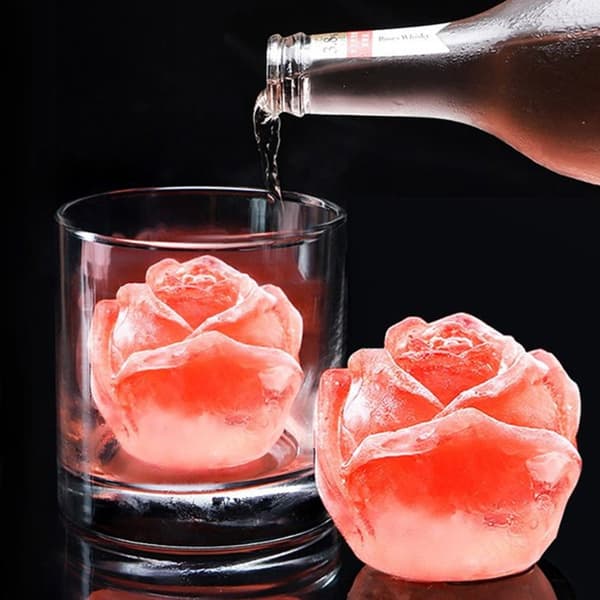 Rose Ice Ball Mold Ice Ball Makers GRÅ grey