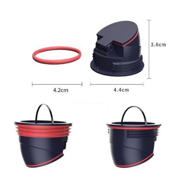 Afløb Tilbageløbssikring Brusebad Gulv Afløbskerne SORT B ​​B Black B-B