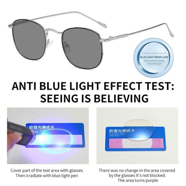 Anti-Blue Light Briller Oversized Briller SORT SORT Black