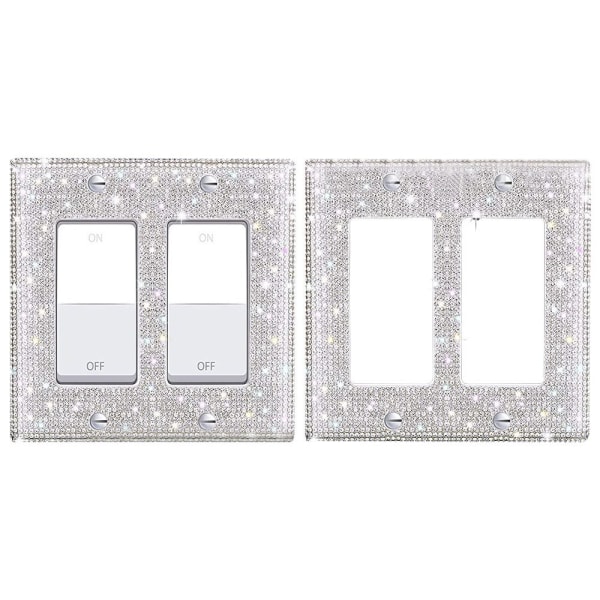 US Standard Switch Panel Sticker Rhinestones Socket Frame 04 04 04