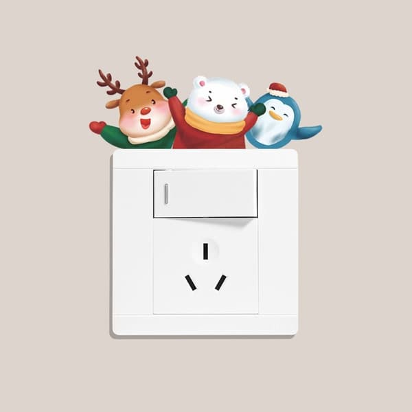 Christmas Switch-dekal Väggdekaler STYLE 9 STYLE 9 Style 9