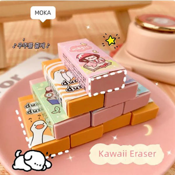 Söt Eraser Tecknad Animal Bunny Peach Eraser 06 06 06