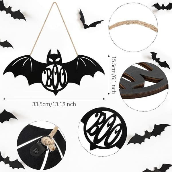 1/2stk Creative Witch Hangings Tre Hekseskilt BAT BAT bat