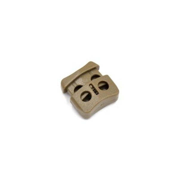 4 stk Fjedersnor Låse Toggle Stopper LIGHT KHAKI Light Khaki