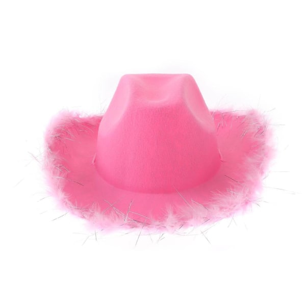 Cowboy-hattu Fluffy Feather Boa SININEN Blue