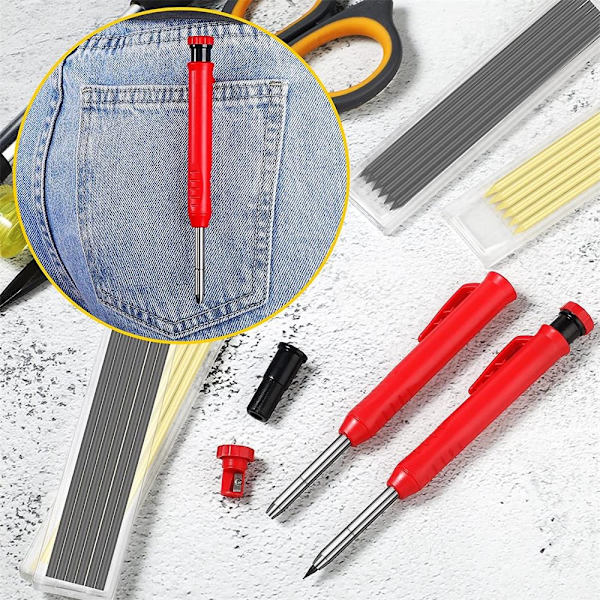 Carpenter Scribing Pen Professional Tools RED SET SET Red Set-Set