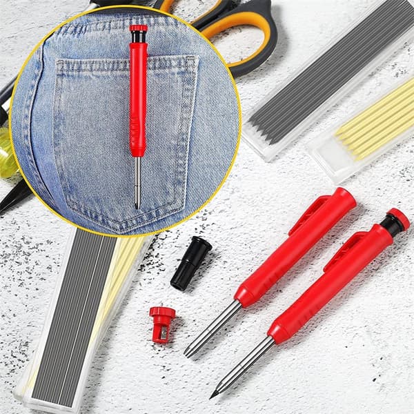 Carpenter Scribing Penna Professionella verktyg ORANGE SET SET Orange Set-Set