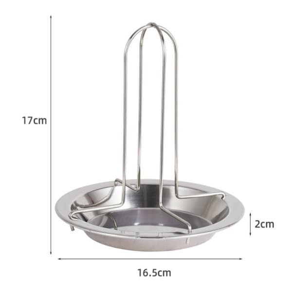 Grilling Grilling Baking Kyllingsteikstativ Kalkunsteker Silver