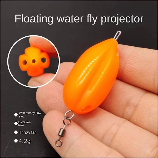 Fluefiskeri Shot Assistant Kunstige Fluer lokker FLYDE Float 4.2-Orange