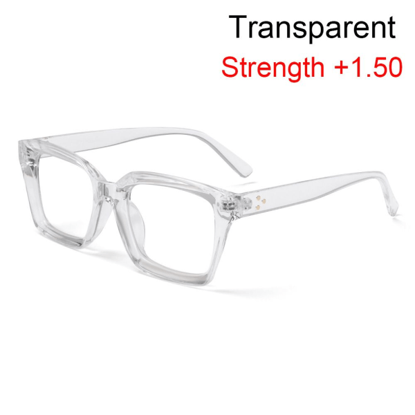 Läsglasögon Presbyopi Glasögon TRANSPARENT STYRKA transparent Strength +1.50-Strength +1.50