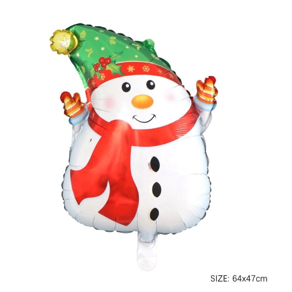 3stk julefolieballong oppblåsbar ballong SNOWMAN SNOWMAN Snowman