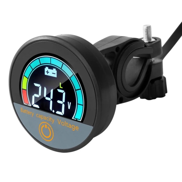 Digital Voltmeter Batteri Kapasitet Monitor HÅNDTAK STYRE Handlebar