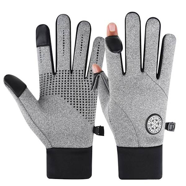 1pari Full Finger hansikkaat Pyöräilyhanskat GRAY XLFLIP STYLE FLIP Gray XLFlip style-Flip style