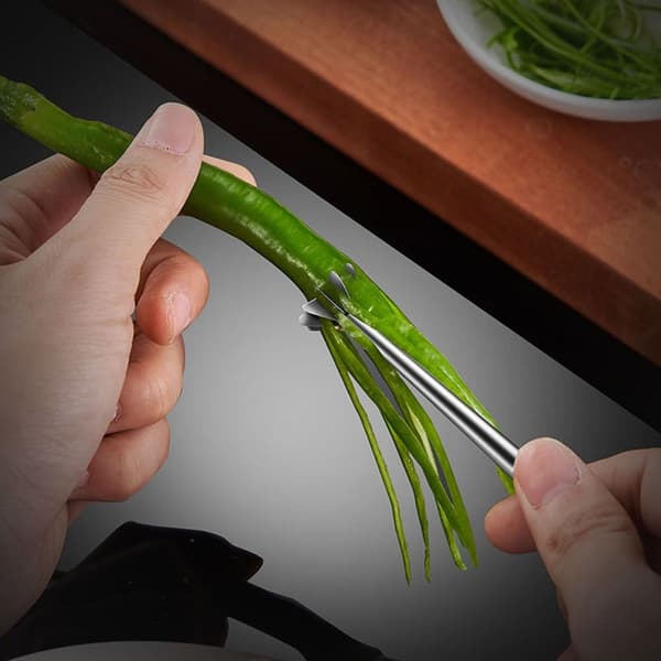 Scallion Shredder Plum Blossom Cutter Grønnsakseparator