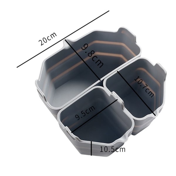 Sammenleggbare Slow Cooker Liners Slow Cooker Divider Liner GRÅ grey