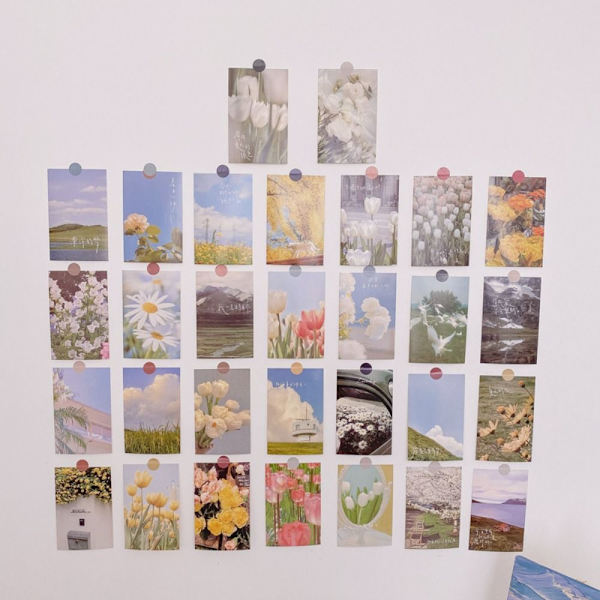Blomstertulipanpostkort gratulasjonskort D D D