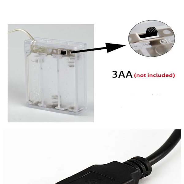Julepynt Lys LED String Light 5MUSB-50LED 5MUSB-50LED