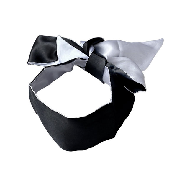 Sexig ögonmask Satinband SVART VIT SVART VIT Black White