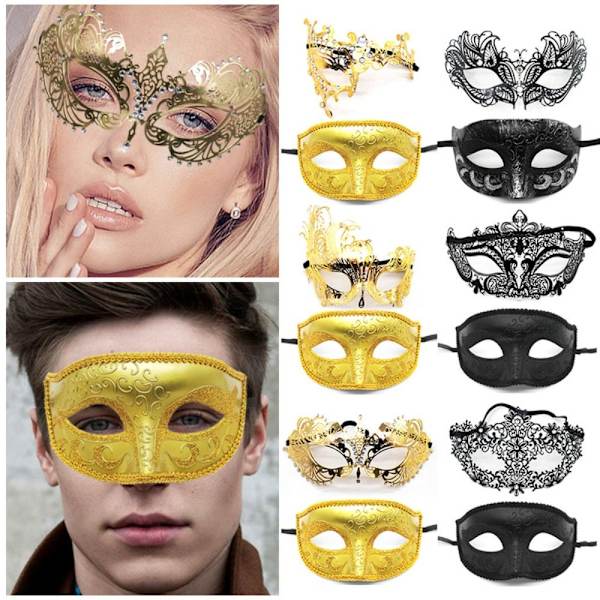 Dansmaskerad metallmask B4 B4 B4