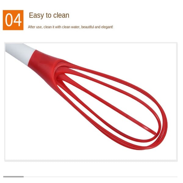 2ST Plastvisp Äggvispar RÖDA red