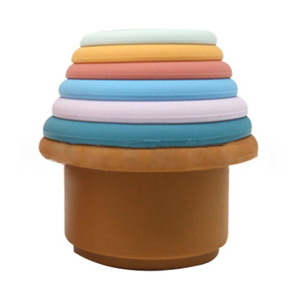 Silikon stablekopper Montessori byggekloss 05 05 05