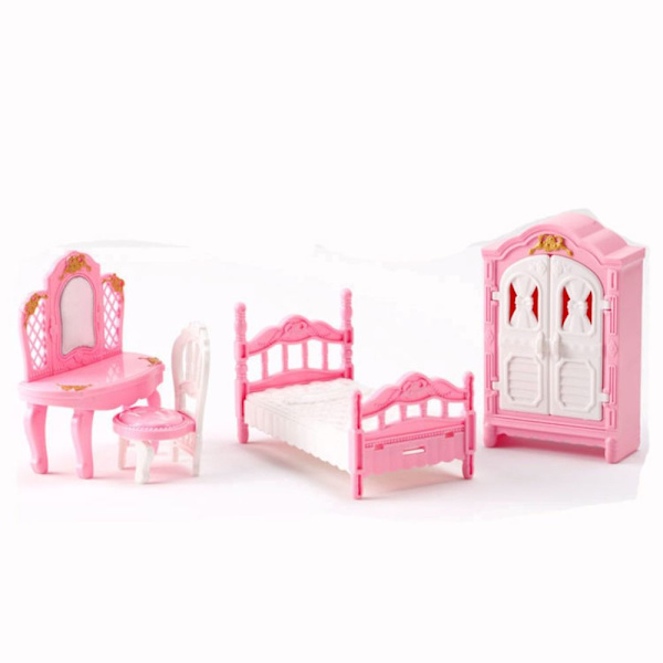 Nukkekotihuonekalut Kylpyhuone Olohuone Makuuhuone MAKUHUONE MAKUHUONE bedroom