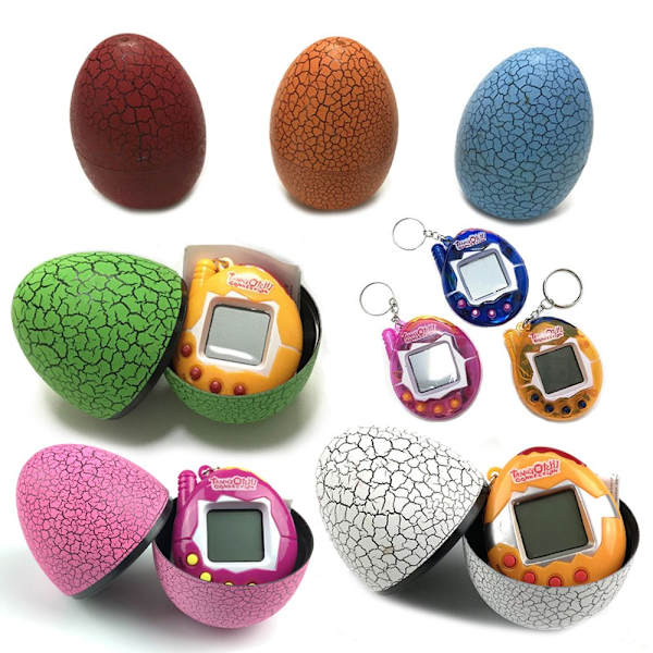 Dinosaur Egg Digital Electronic E-Pet Virtual Cyber röd