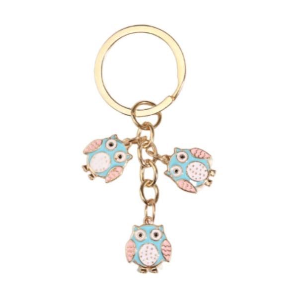 2kpl Owl Keychain Star Key Ring 4 4 4