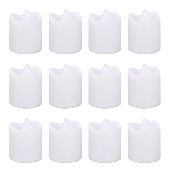 24 STK Led telampe Flammefri Led stearinlys Falske stearinlyslampe 24PCS