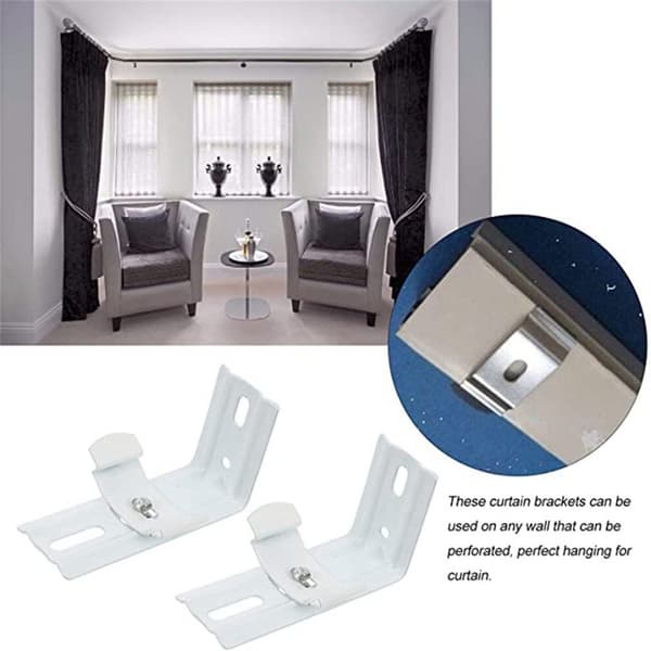 6 stk Vertikal Blind L Bracket Blind Brackets