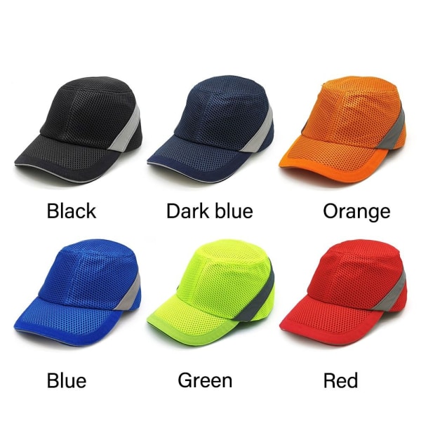 Bump Cap Anti-kollision baseballhatt SVART black