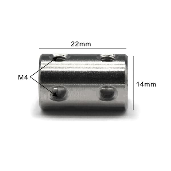 Stelt axelkoppling i stål 4MM-6MM 4MM-6MM