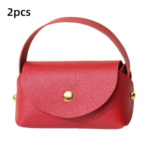 2 stk Bryllupsgaveeske Mini Gavepose RØD red