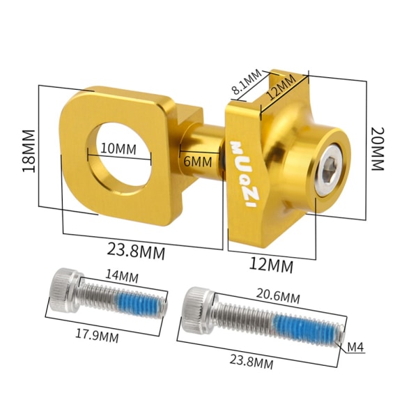 Cykelkædestrammer Fastener SØLV silver