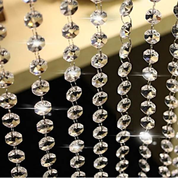 5 stk. 1m Krystal Perle Snor Perle Hængende Gardin 1m5pcs