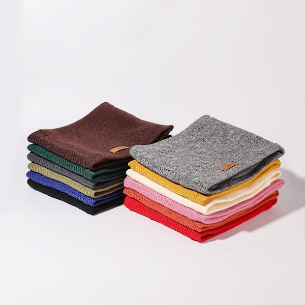 Snood Neck Strikket Halstørklæde GRÅ grey