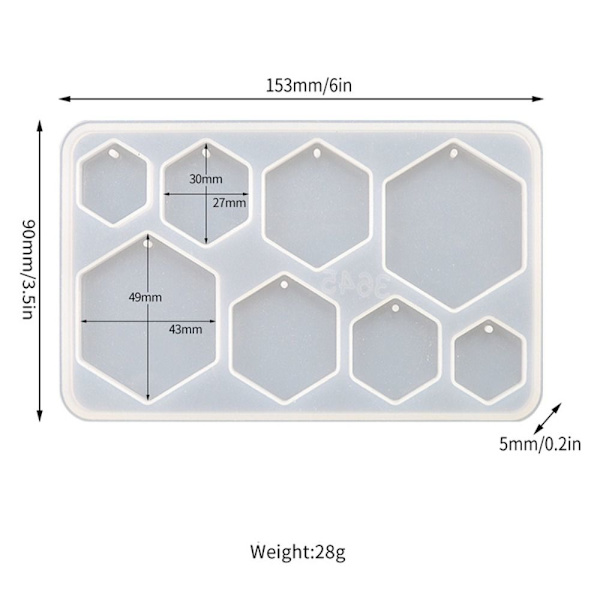 Geometriska molds Form 5 5 5