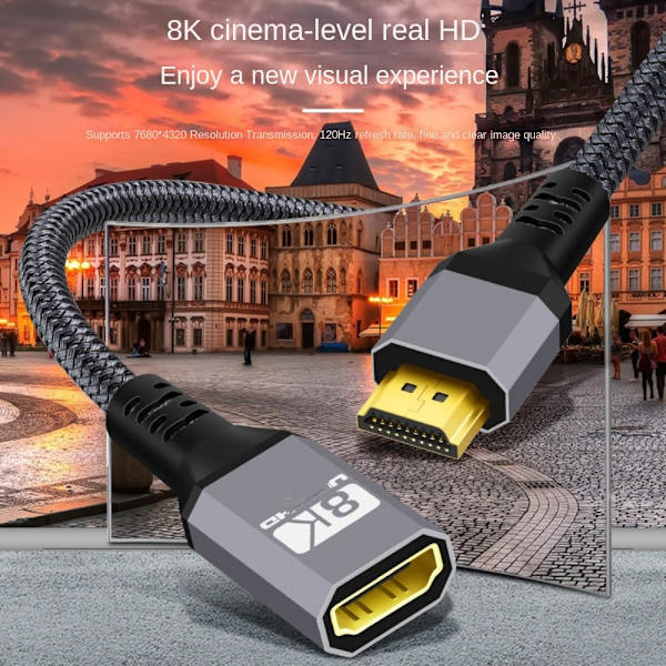 HDMI-kabel lyd- og videokabel 0,5M 0.5m