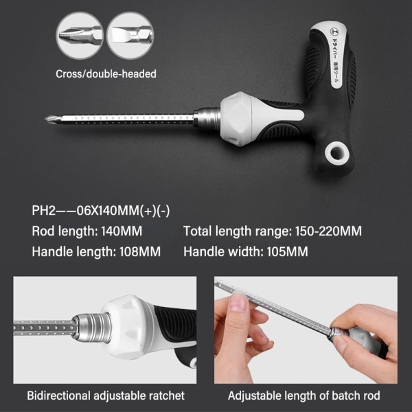 Skrutrekker Kryssskrutrekker 6MM-01 6MM-01 6MM-01