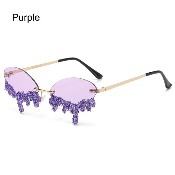 Solglasögon för kvinnor Tear Shape LILA LILA Purple