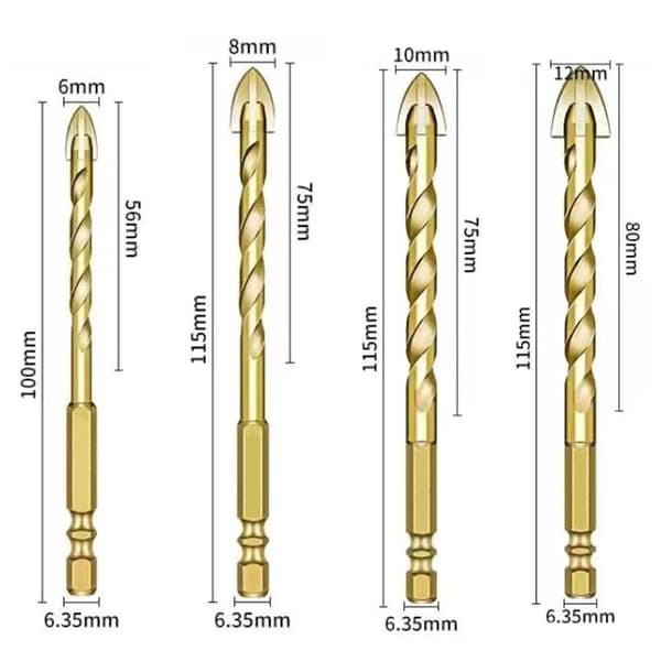 Twist Drill Borebit 12MM 12mm