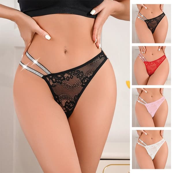 Perspective Panties G-string Bikini Alushousut MUSTA S Black S