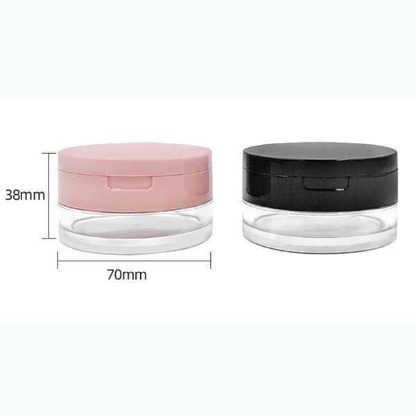 Lös pulverlåda Elastisk nätsikt SVART B B BLACK B-B
